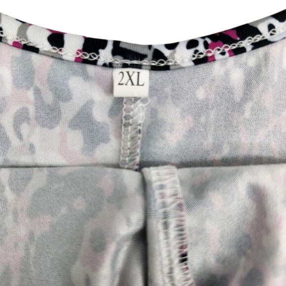 Rompers Set Of 2 Womens 2XL Scoop Neck Pockets Unbranded Pink Black Blue Casual - Picture 4 of 16